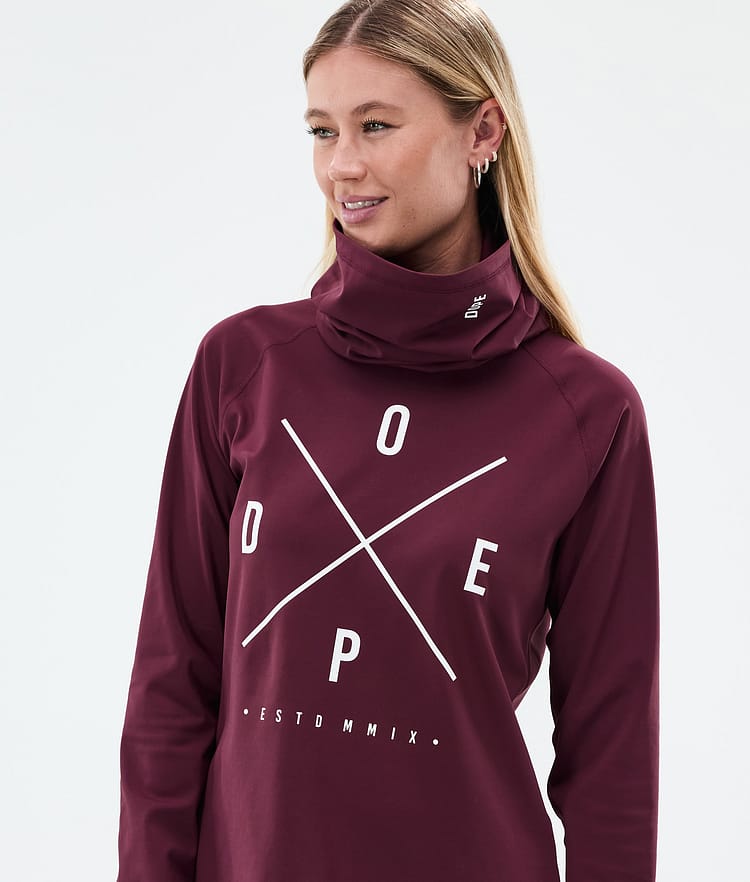 Dope Snuggle W Funktionsshirt Damen 2X-Up Burgundy, Bild 2 von 7