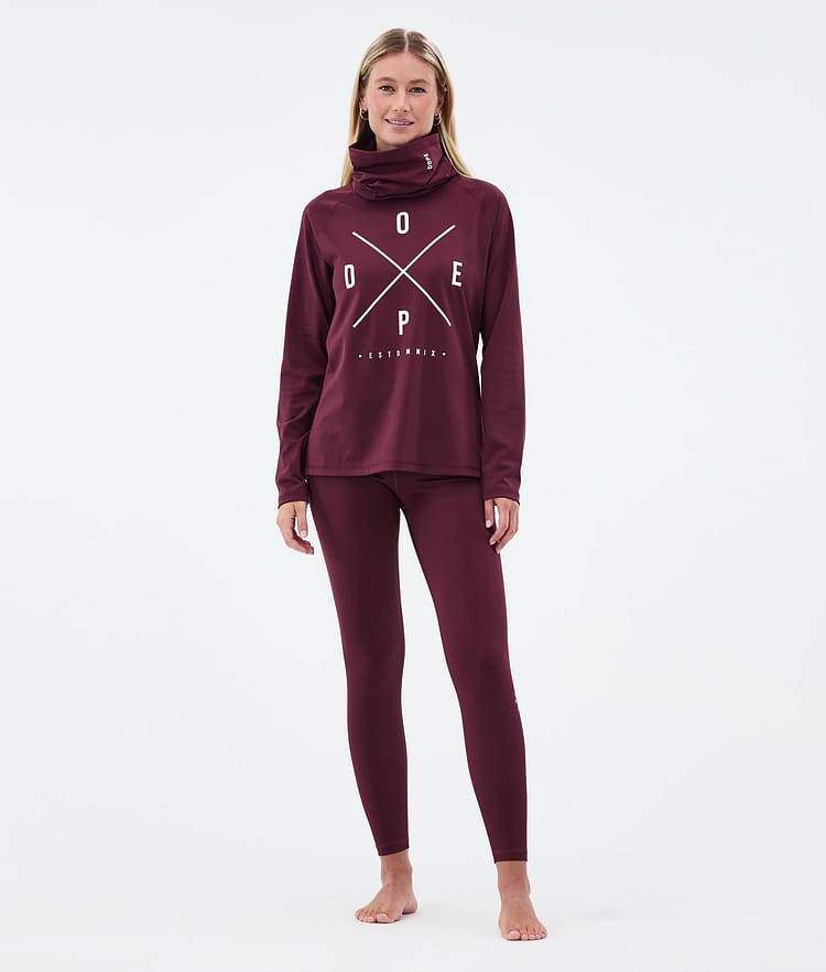 Dope Snuggle W Funktionsshirt Damen 2X-Up Burgundy, Bild 3 von 7