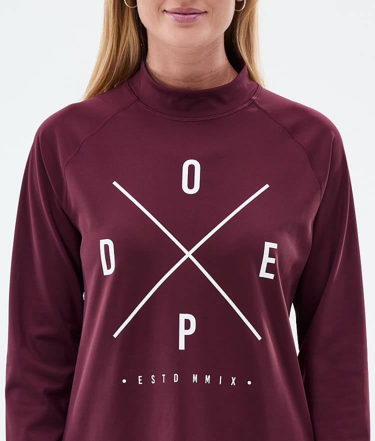 Dope Snuggle W Funktionsshirt Damen 2X-Up Burgundy, Bild 6 von 7