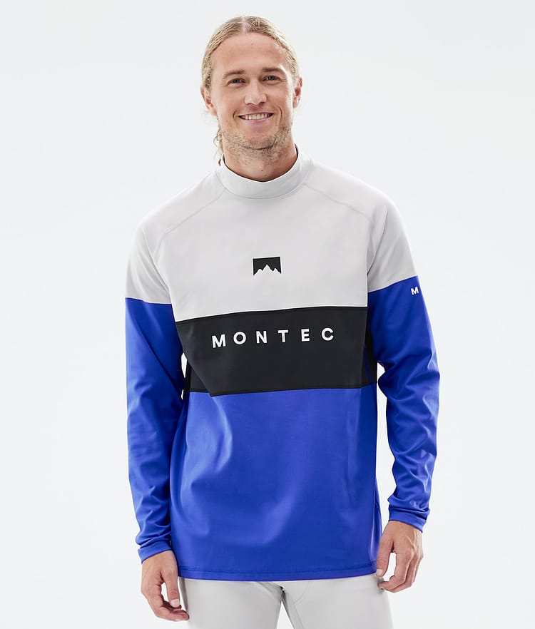 Montec Alpha Funktionsshirt Herren Light Grey/Black/Cobalt Blue, Bild 1 von 6