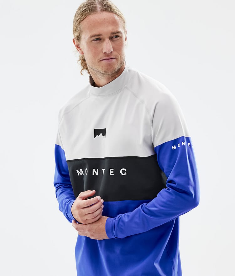Montec Alpha Funktionsshirt Herren Light Grey/Black/Cobalt Blue, Image 2 of 6