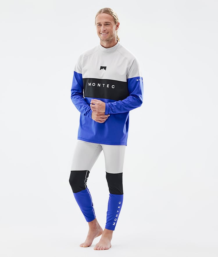 Montec Alpha Funktionsshirt Herren Light Grey/Black/Cobalt Blue, Image 3 of 6