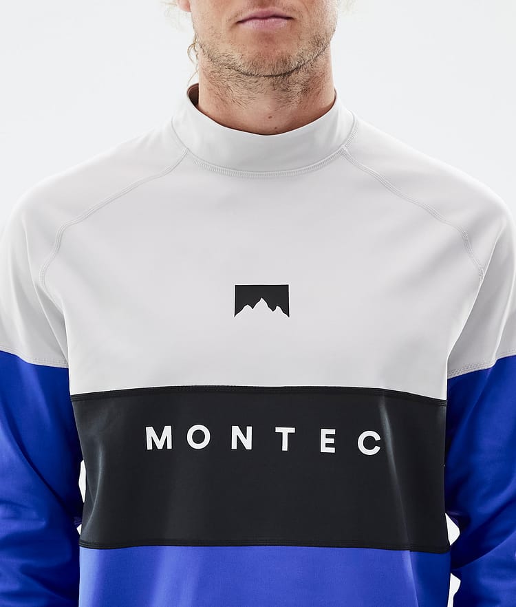 Montec Alpha Funktionsshirt Herren Light Grey/Black/Cobalt Blue, Bild 6 von 6