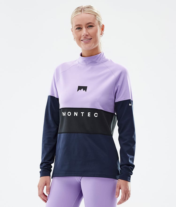 Montec Alpha W Funktionsshirt Damen Faded Violet/Black/Dark Blue