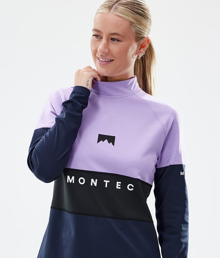 Montec Alpha W Funktionsshirt Damen Faded Violet/Black/Dark Blue