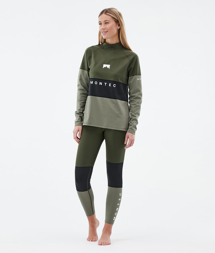 Montec Alpha W 24 Funktionsshirt Damen Olive Green/Black/Greenish, Bild 3 von 5