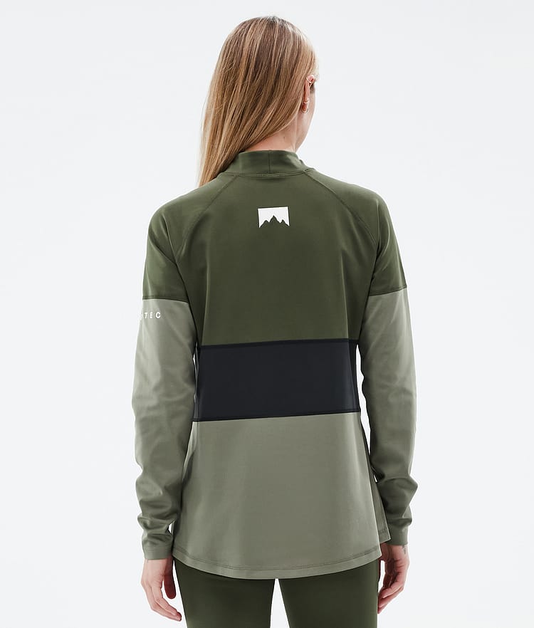 Montec Alpha W 24 Funktionsshirt Damen Olive Green/Black/Greenish, Bild 5 von 5