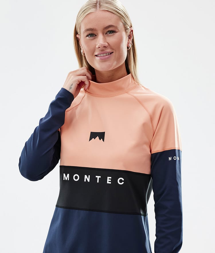 Montec Alpha W Funktionsshirt Damen Faded Peach/Black/Dark Blue