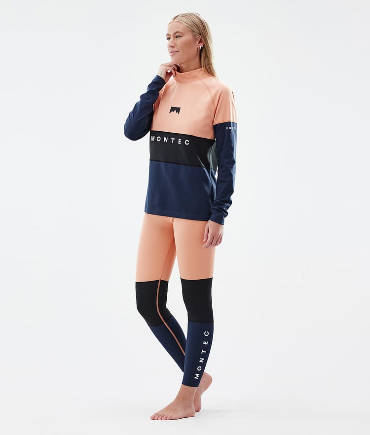 Montec Alpha W Funktionsshirt Damen Faded Peach/Black/Dark Blue