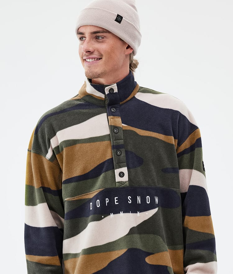 Dope Comfy Fleecepullover Herren Shards Gold Green