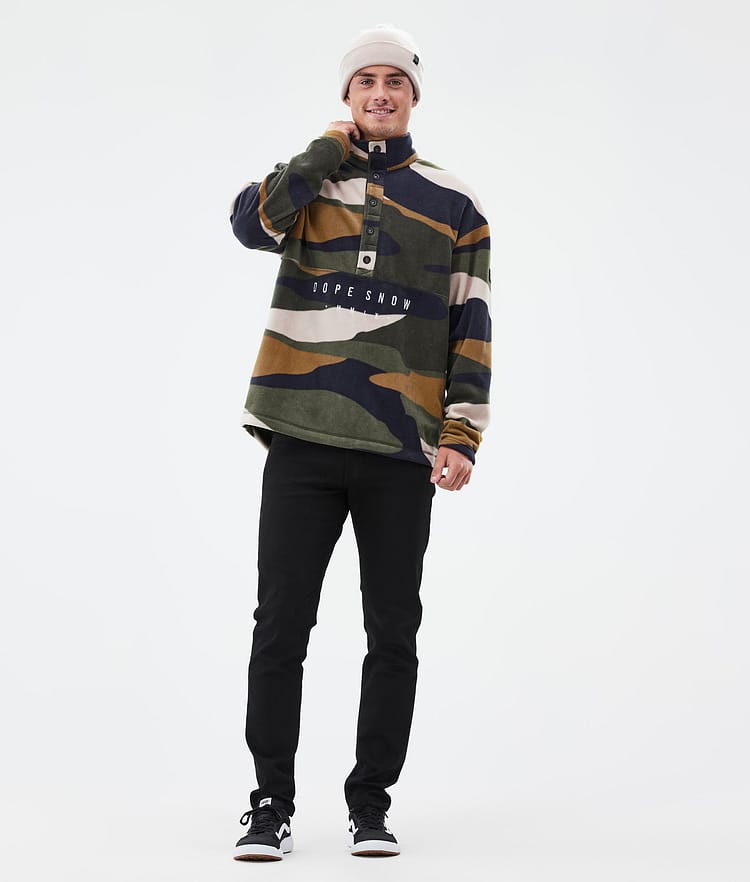 Dope Comfy Fleecepullover Herren Shards Gold Green, Bild 3 von 6