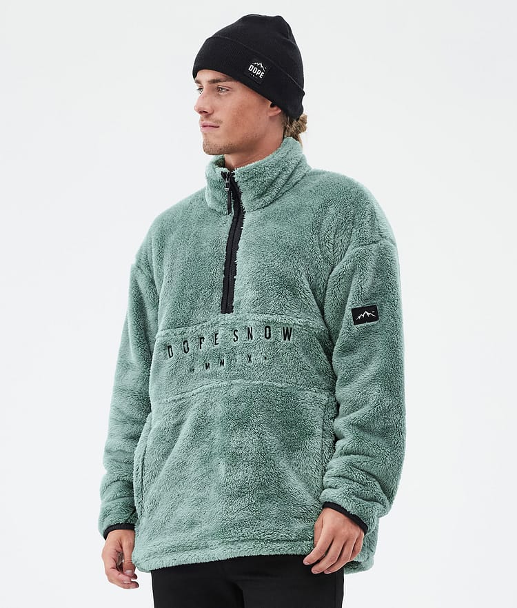 Dope Pile Fleecepullover Herren Faded Green