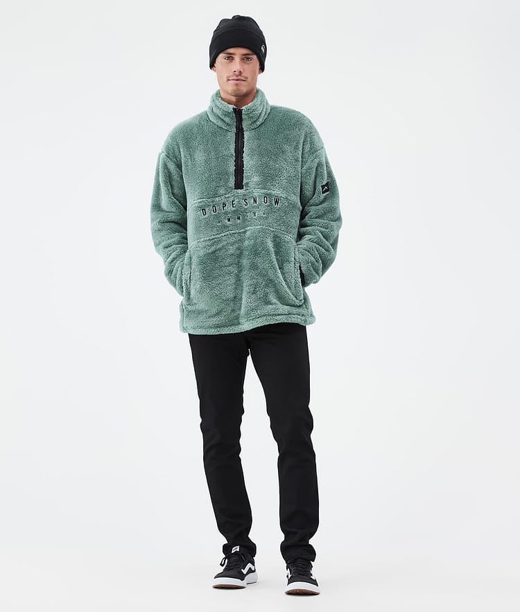 Dope Pile Fleecepullover Herren Faded Green