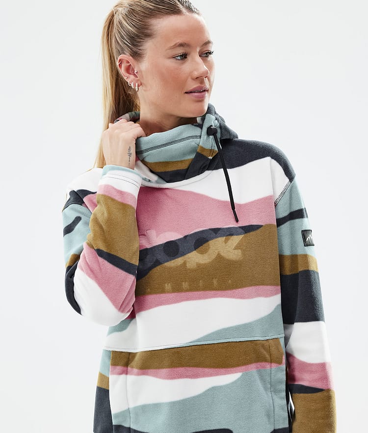 Dope Cozy II W Fleece Hoodie Damen Shards Gold Muted Pink, Bild 2 von 7