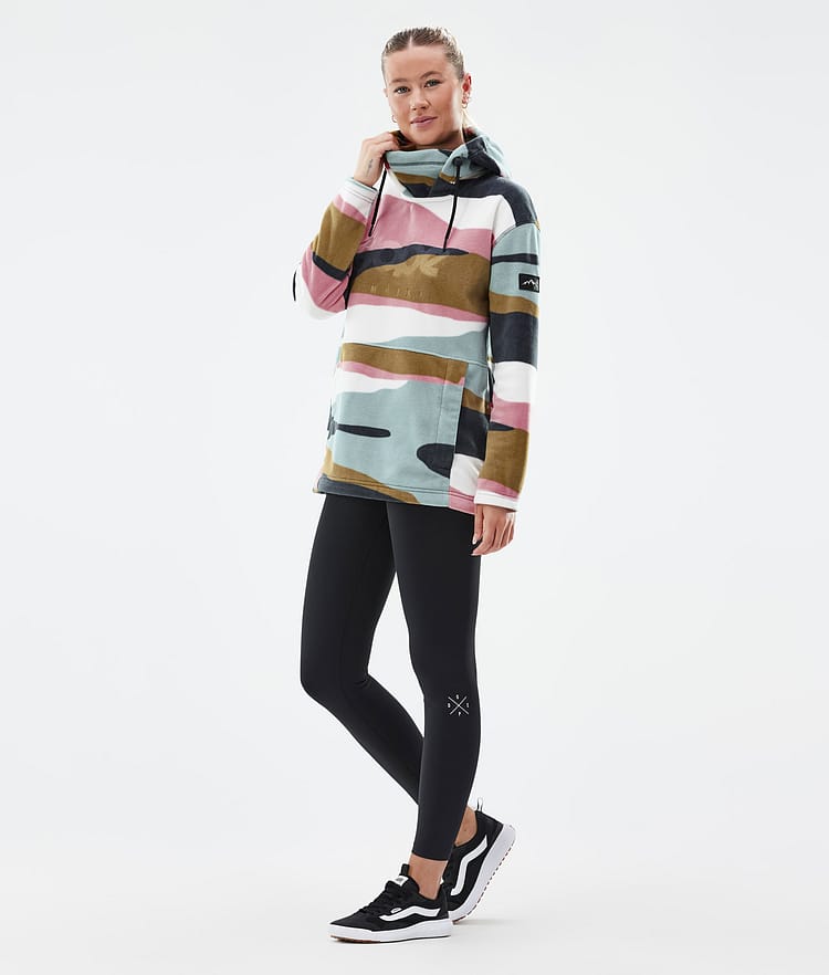 Dope Cozy II W Fleece Hoodie Damen Shards Gold Muted Pink, Bild 3 von 7