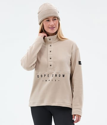 Dope Comfy W Fleecepullover Damen Sand
