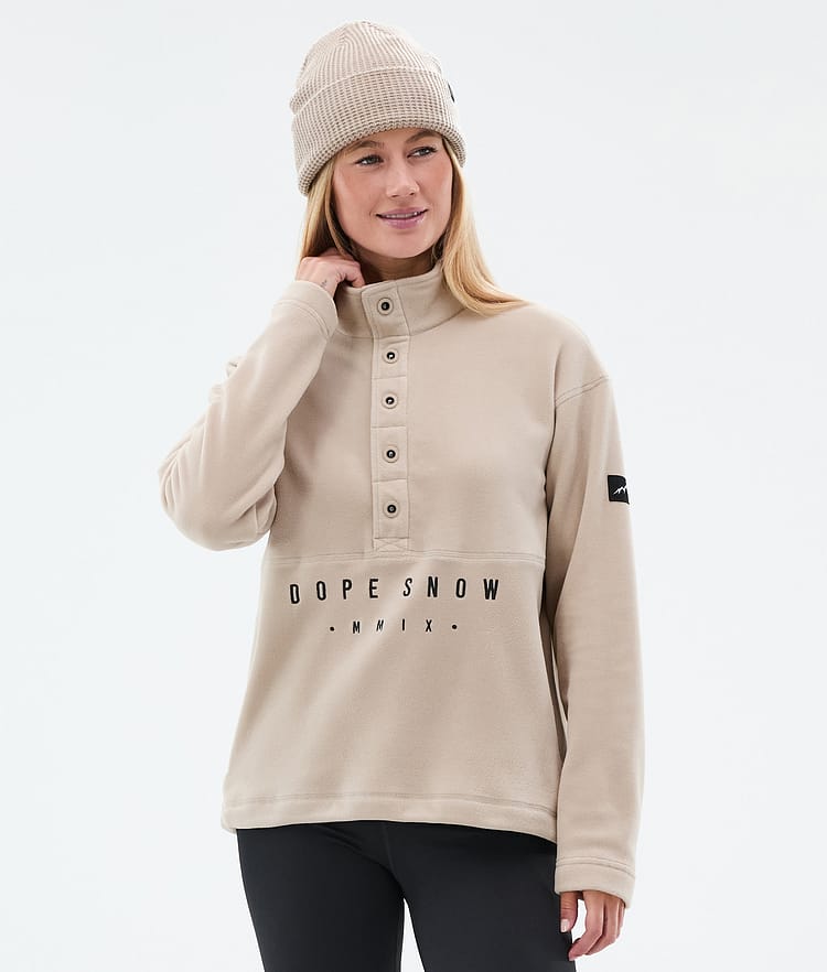 Dope Comfy W Fleecepullover Damen Sand, Bild 1 von 6
