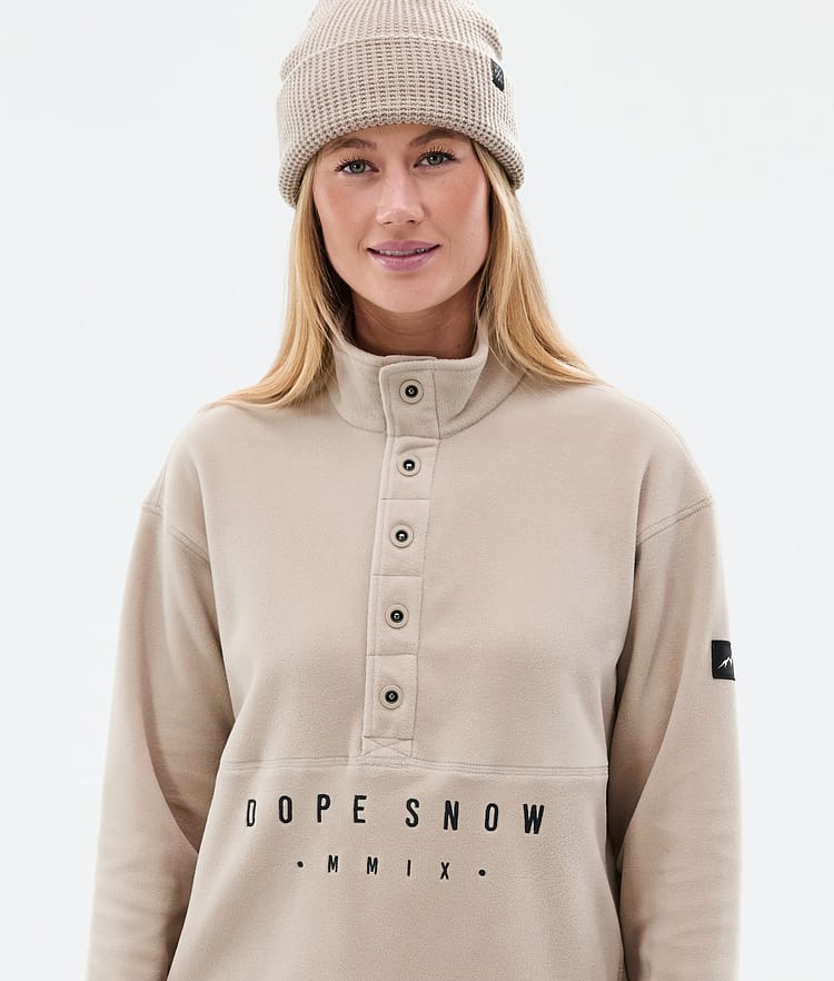 Dope Comfy W Fleecepullover Damen Sand, Bild 2 von 6