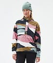 Dope Comfy W Fleecepullover Damen Shards Gold Muted Pink