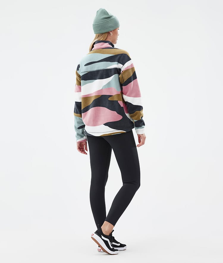 Dope Comfy W Fleecepullover Damen Shards Gold Muted Pink, Image 4 of 6