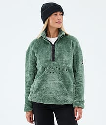 Dope Pile W Fleecepullover Damen Faded Green