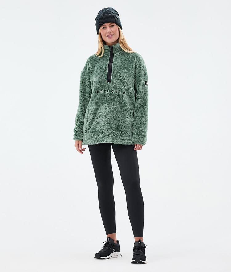Dope Pile W Fleecepullover Damen Faded Green Renewed, Bild 3 von 7