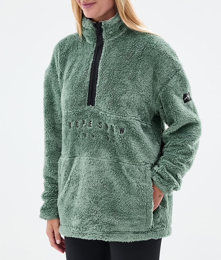 Dope Pile W Fleecepullover Damen Faded Green Renewed, Bild 7 von 7