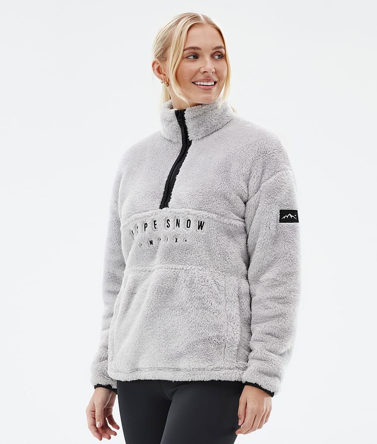 Dope Pile W Fleecepullover Damen Light Grey Renewed, Bild 1 von 7