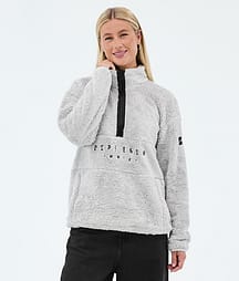 Dope Pile W Fleecepullover Damen Light Grey