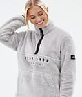 Dope Pile W Fleecepullover Damen Light Grey Renewed, Bild 2 von 7