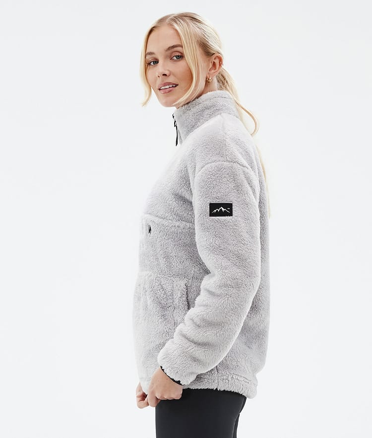 Dope Pile W Fleecepullover Damen Light Grey, Bild 5 von 7