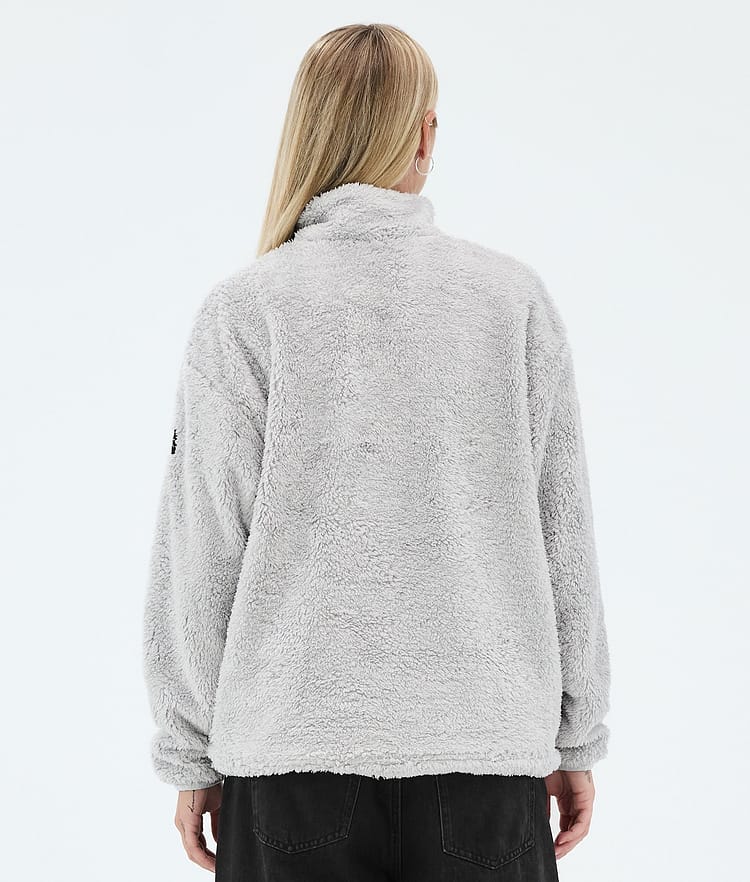 Dope Pile W Fleecepullover Damen Light Grey Renewed, Image 6 of 7