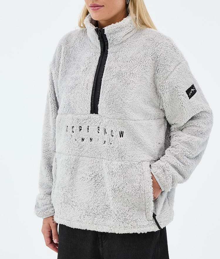 Dope Pile W Fleecepullover Damen Light Grey Renewed, Image 7 of 7