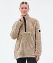 Dope Pile W Fleecepullover Damen Sand
