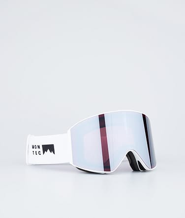 Montec Scope Skibrille White W/White Black Mirror