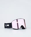 Montec Scope Skibrille Herren Black W/Black Pink Sapphire Mirror