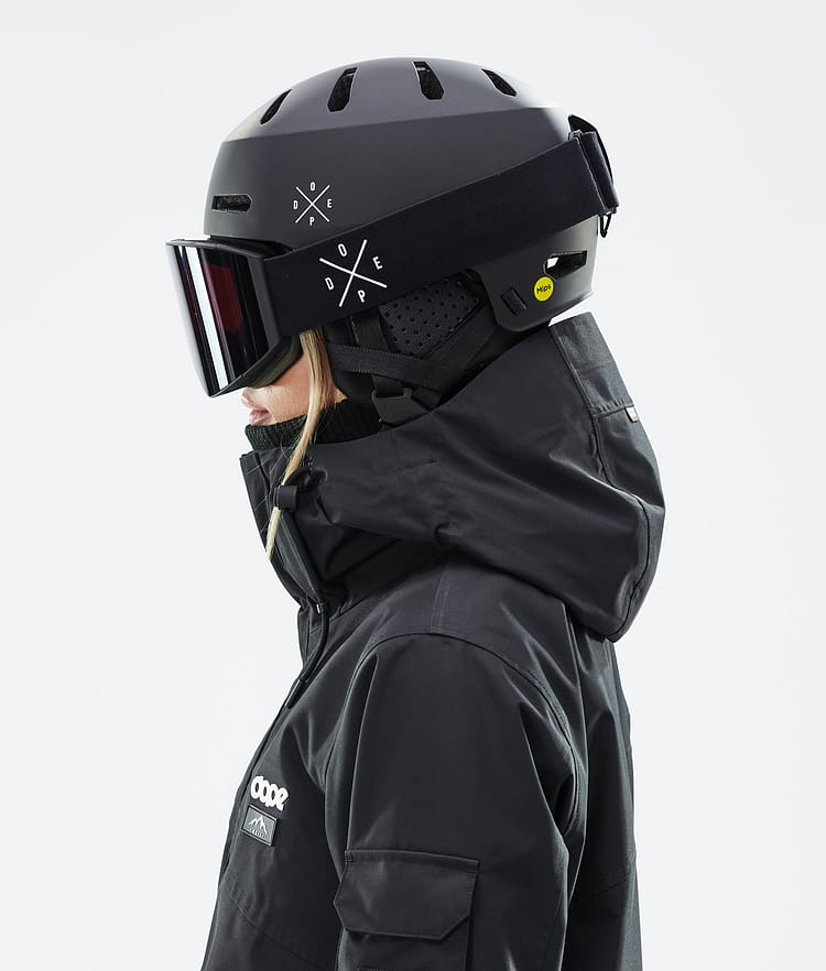 Dope Macon 2.0 MIPS Skihelm X-Up Matte Black w/ Black