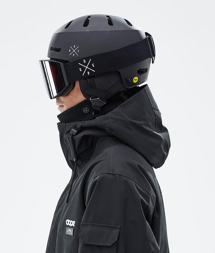 Dope Macon 2.0 MIPS Skihelm X-Up Matte Black w/ Black