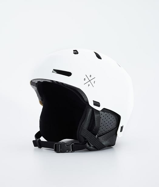 Dope Macon 2.0 MIPS Skihelm Matte White w/ Black