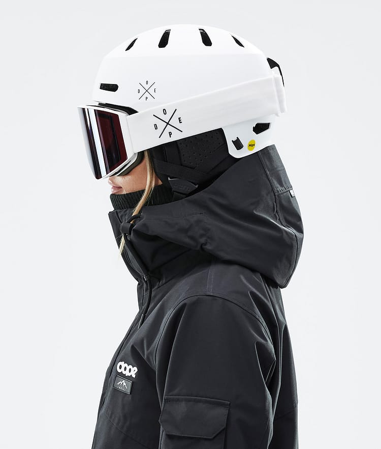 Dope Macon 2.0 MIPS Skihelm X-Up Matte White w/ Black