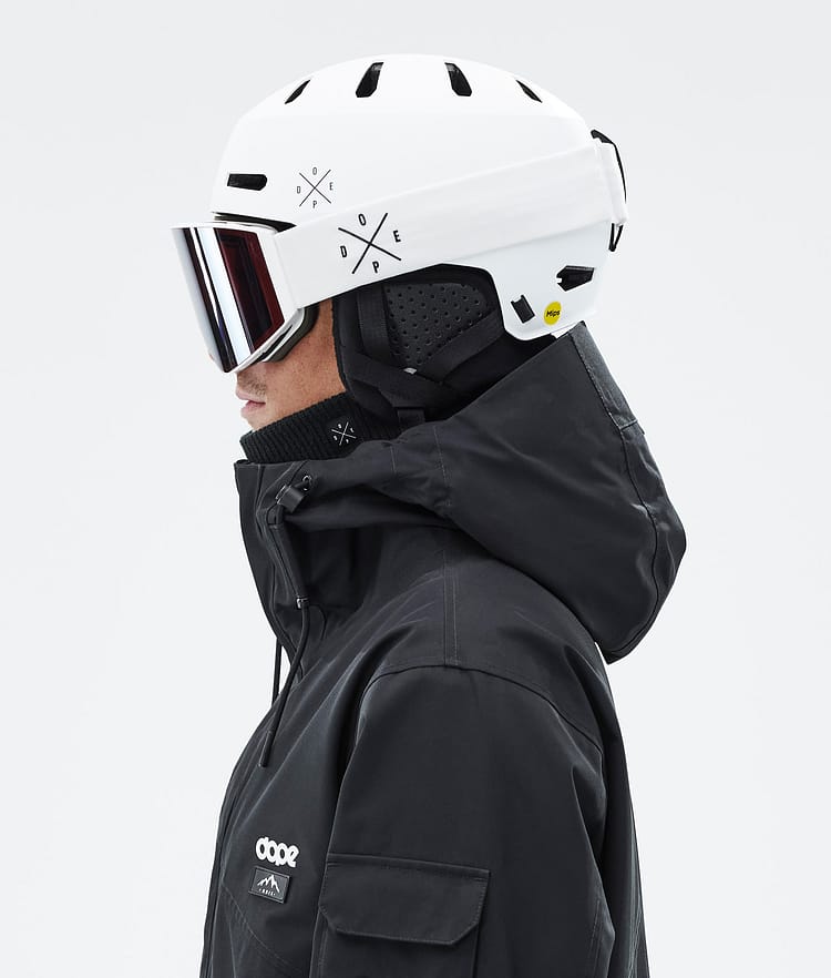 Dope Macon 2.0 MIPS Skihelm X-Up Matte White w/ Black