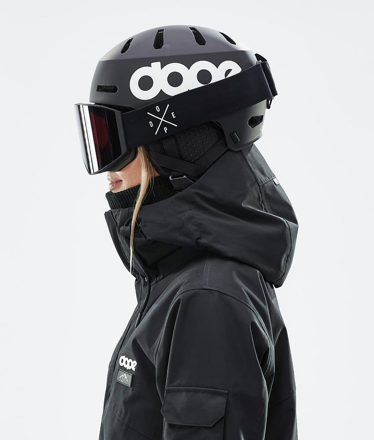 Dope Macon 2.0 Skihelm Classic Matte Black w/ Black