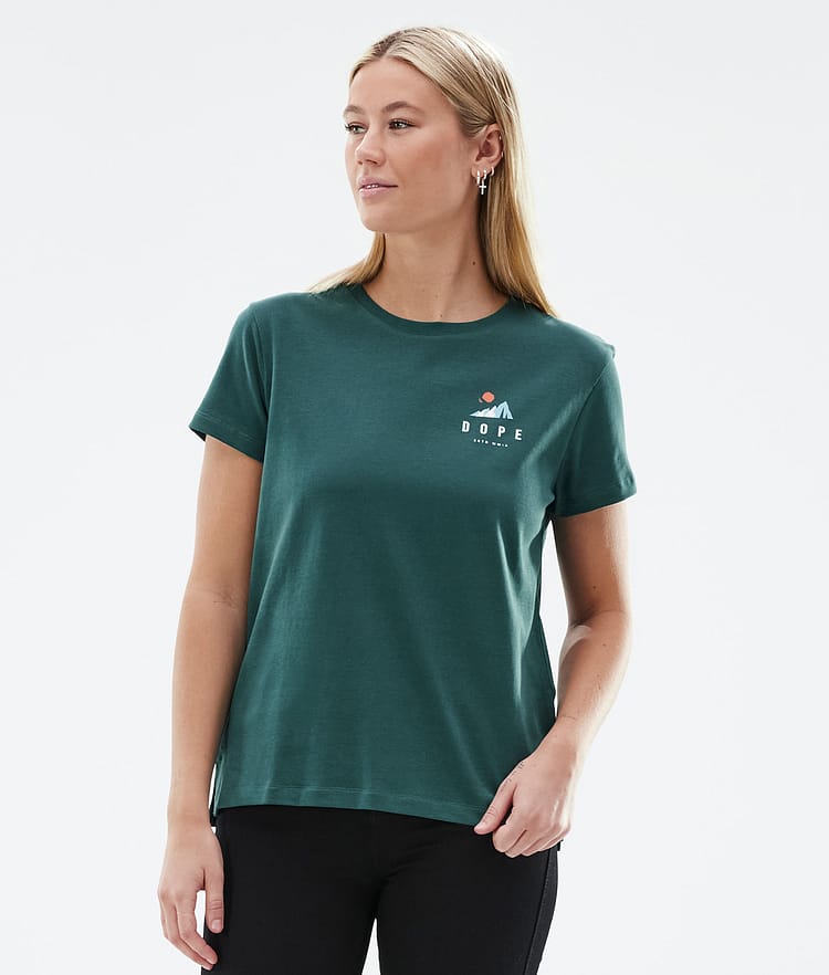 Dope Standard W T-Shirt Damen Ice Bottle Green, Image 2 of 6