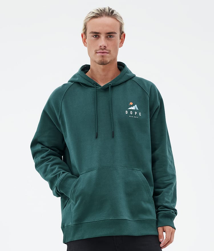 Dope Common Hoodie Herren Ice Bottle Green