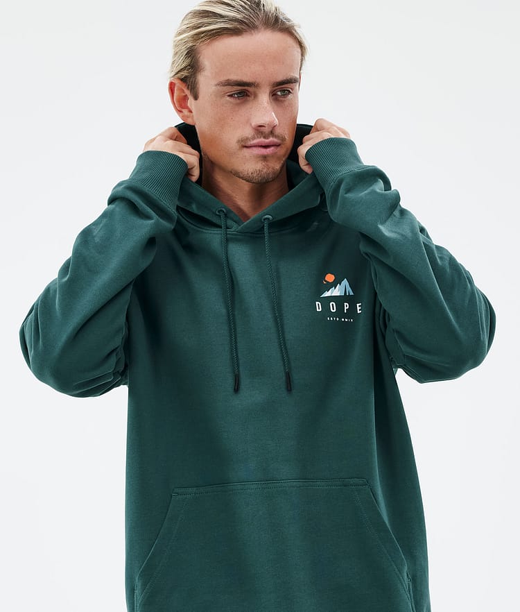 Dope Common Hoodie Herren Ice Bottle Green