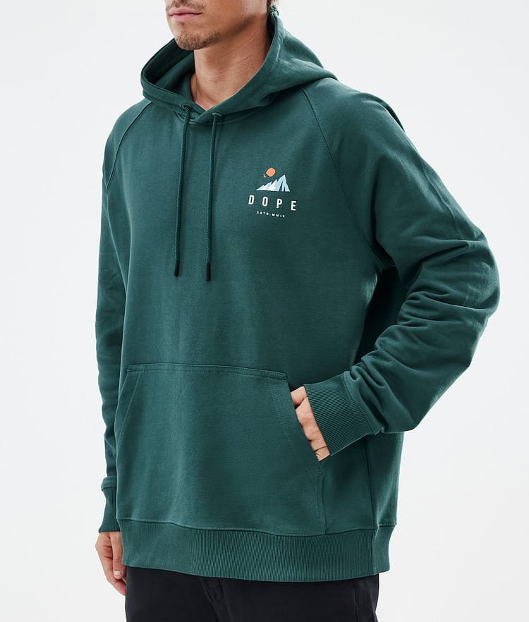 Dope Common Hoodie Herren Ice Bottle Green