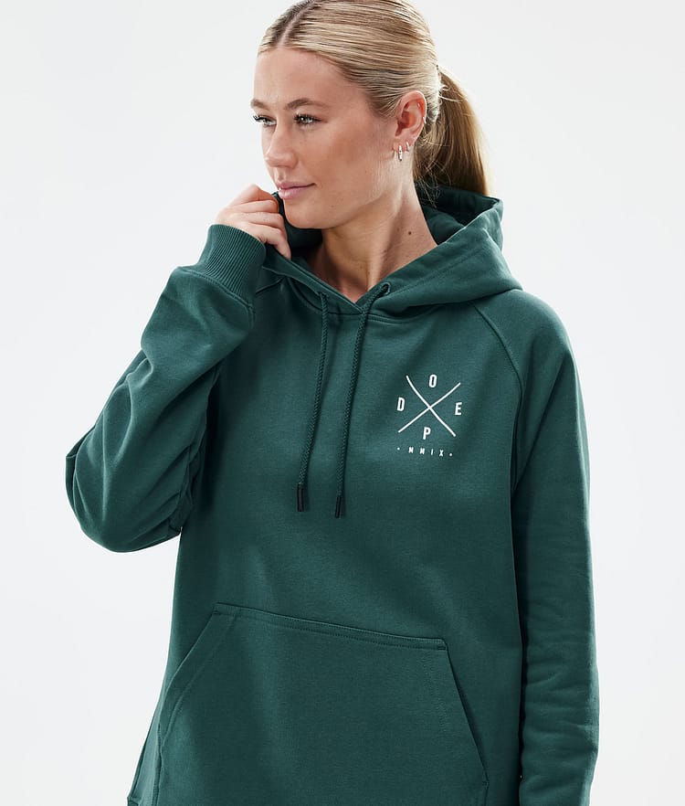 Dope Common W Hoodie Damen 2X-Up Bottle Green, Bild 3 von 7