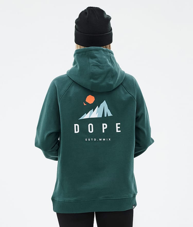 Dope Common W Hoodie Damen Ice Bottle Green