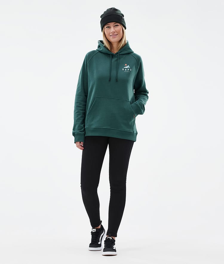 Dope Common W Hoodie Damen Ice Bottle Green