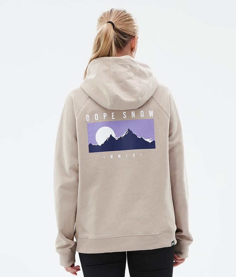 Dope Common W Hoodie Damen Silhouette Sand